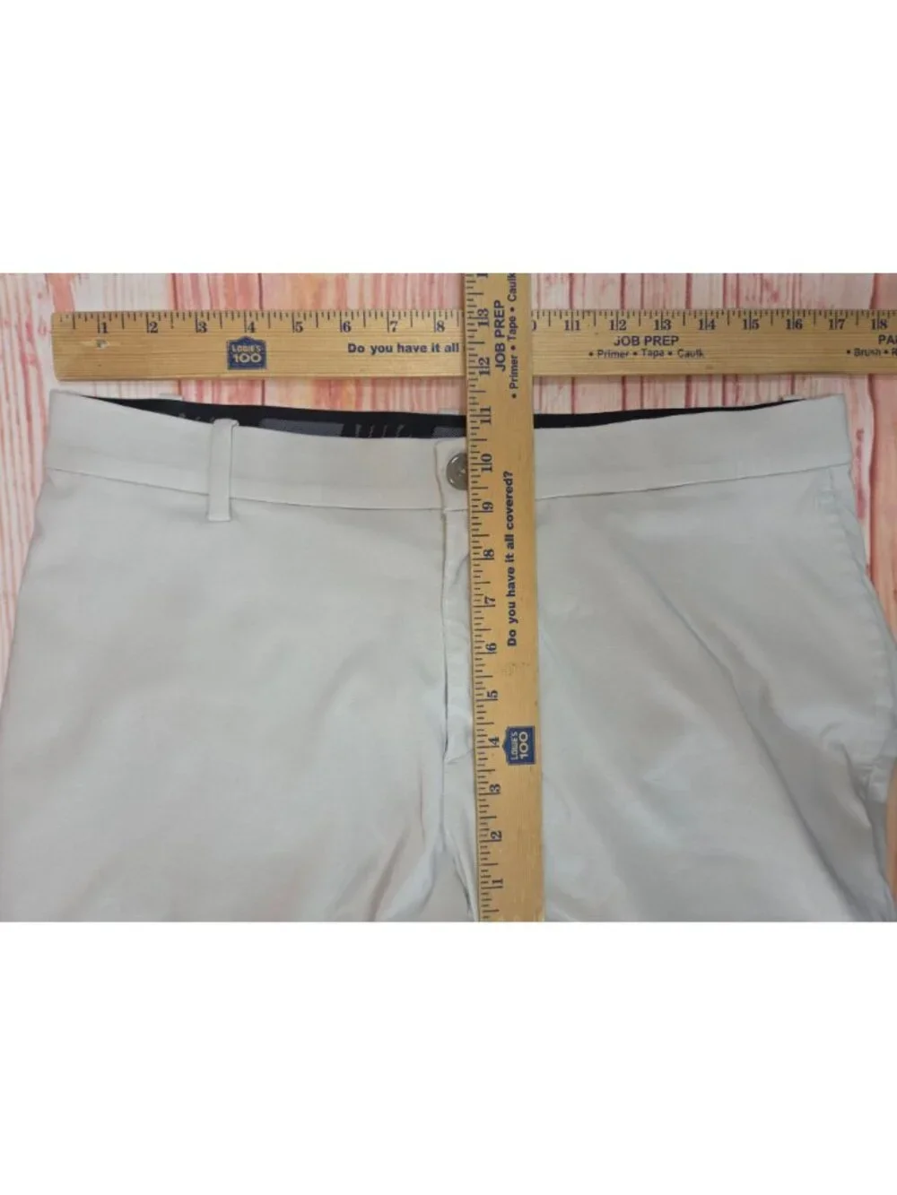 Nike Dri-Fit Light Gray Mens Golf Pants 34x32 Slim Fit Stretch Performance